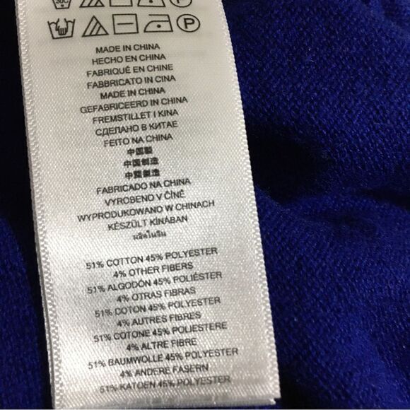 Michael Kors Royal Blue Fringed Sweater  XS - Picture 10 of 10